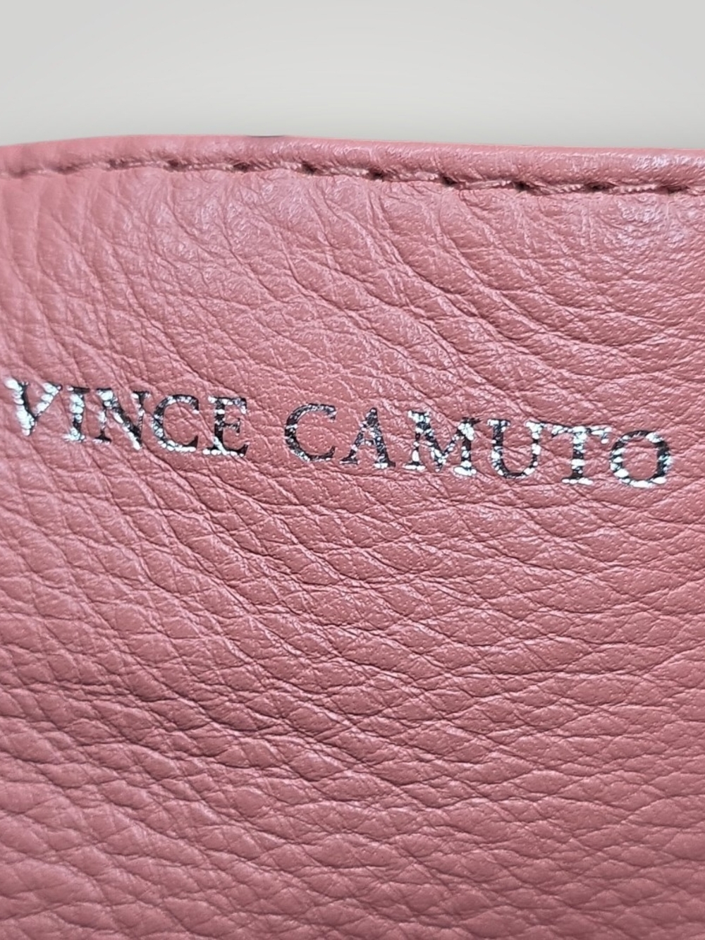 Vince Camuto Pink Leather Shoulder Tote EUC - Picture 2 of 13